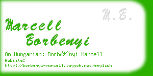 marcell borbenyi business card